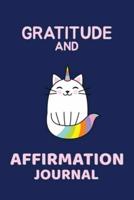 Kawaai Cat Unicorn - Kids Gratitude and Affirmation Journal Ages 8 - 14