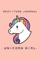 Unicorn Girl Gratitude and Affirmation Journal Kids Girls