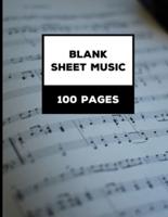 Blank Sheet Music Notebook