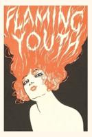 Vintage Journal 'Flaming Youth, ' Woman With Red Hair Poster