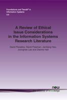 A Review of Ethical Issue Considerations in the Information Systems Research Literature