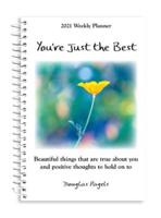 Blue Mountain Arts 2021 Weekly & Monthly Planner "You're Just the Best" 8 X 6 In.--Spiral-Bound Date Book by Douglas Pagels Is a Perfect Christmas or Birthday Gift for an Amazing Person