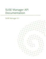 SUSE Manager 3.1: API Documentation