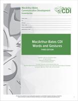 MacArthur-Bates Communicative Development Inventories (CDI) Words and Gestures Forms