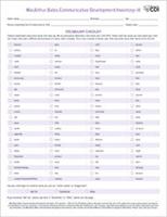 MacArthur-Bates Communicative Development Inventories (CDI) CDI-III Forms