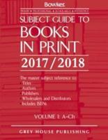 Subject Guide to Books In Print, 2017/18