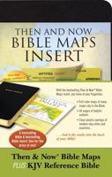 Then & Now Bible Maps Insert and KJV Bible Bundle: Bible & Bible Insert (Imitation Leather, Black, Red Letter)