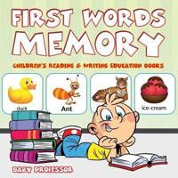 First Words Memory : Children's Reading & Writing Education Books