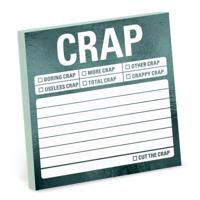 Knock Knock Crap Metallic Sticky Notes