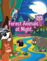 Forest Animals at Night Coloring Book