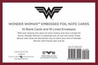 DC Comics: Wonder Woman Embossed Foil Note Cards. Set of 10