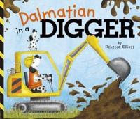 Dalmatian in a Digger