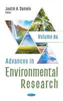 Advances in Environmental Research. Volume 86