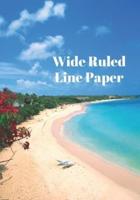 Wide Ruled Line Paper
