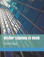 Visitor Signing In Book