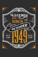 Legends Were Born in October 1949 One Of A Kind Limited Edition