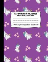 Handwriting Practice Paper Notebook Primary Composition Notebook