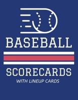 Baseball Scorecards With Lineup Cards