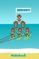 Cheerful Chimps Jersey Waterskiing Formation Team Notebook
