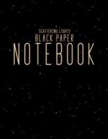 Scattering Lights Black Paper Notebook
