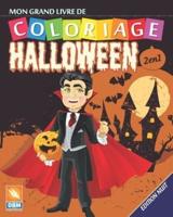 Mon Grand Livre De Coloriage - Halloween - 2 En 1 - Edition Nuit