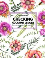 Checking Account Ledger With 2019-2020-2021-2022 Calendars