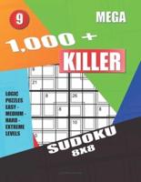 1,000 + Mega Sudoku Killer 8X8