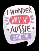 I Wonder What My Aussie Named Me