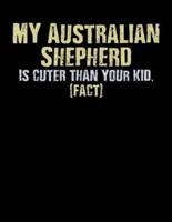 My Australian Shepherd Is Cuter Than Your Kid Fact