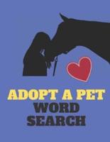Adopt a Pet Word Search