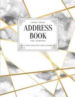 Large Print Address Book For Seniors With 2019-2020-2021-2022 Calendars