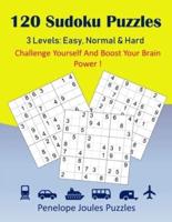 120 Sudoku Puzzles 3 Levels