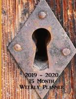 2019 - 2020 School Year 15 Month Weekly Planner