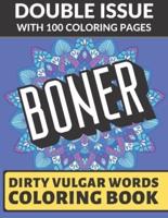 Boner Dirty Vulgar Words Coloring Book