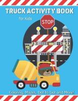 Truck Activity Book For Kids