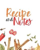 Recipe and Notes