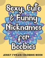 Sexy Cute And Funny Nicknames For Boobies Adult Swear Coloring Book