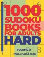 1000 Sudoku Books For Adults Hard - Volume 2