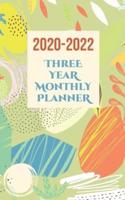 2020-2022 Three Year Monthly Planner and Organizer With One Month At-A-Glance