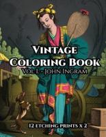 Vintage Coloring Book Vol. 1 - John Ingram