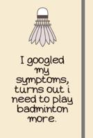 I Googled My Symptoms, Turns Out I Need to Play Badminton More.