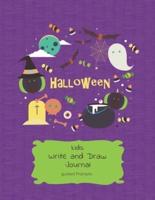 Kids Halloween Write and Draw Journal Guided Prompts