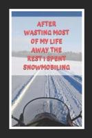 After Wasting Most Of My Life Away The Rest I Spent Snowmobiling