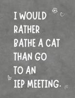 I Would Rather Bathe A Cat Than Go To An IEP Meeting