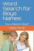 Word Search for Boys Names