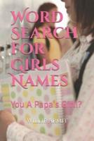 Word Search for Girls Names