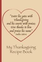 My Thanksgiving Recipe Book