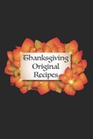 Thanksgiving Original Recipes