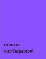 To Do List Notebook