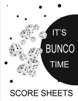 It's Bunco Time Score Sheets
